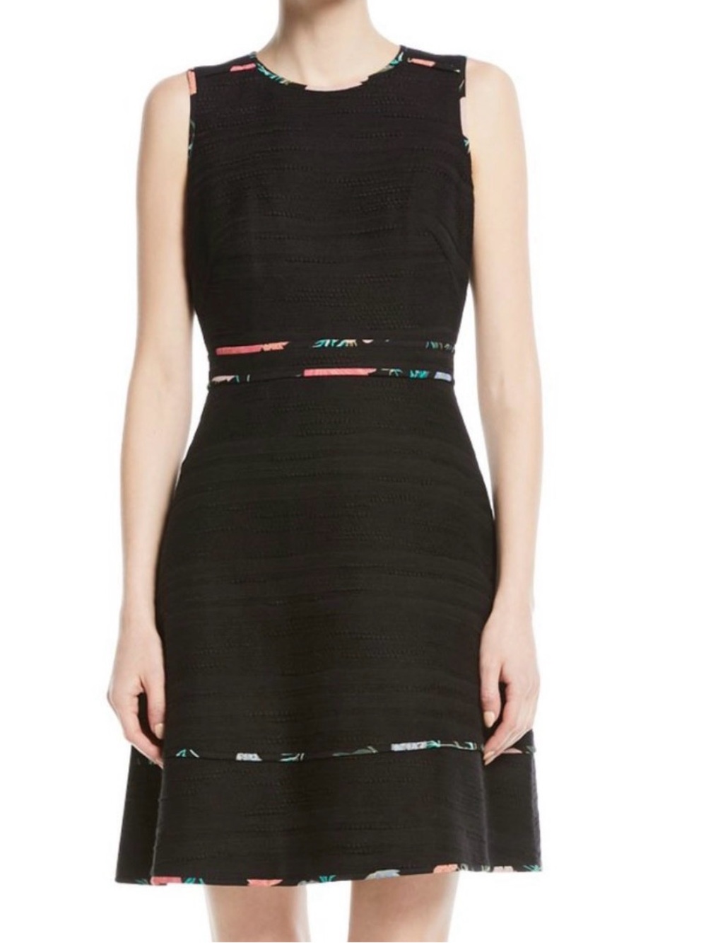 KATE SPADE NEW YORK - Blossom Trim Tweed Dress - Size 8